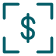 dollar in box icon